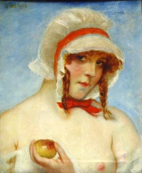Semi Nude Portrait Of A Woman
