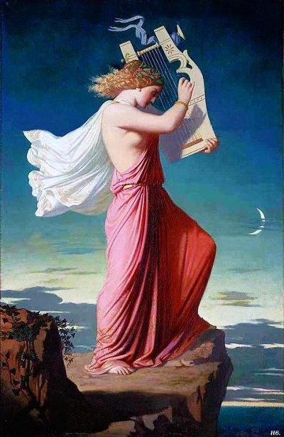 Sappho Playing The Lyre
