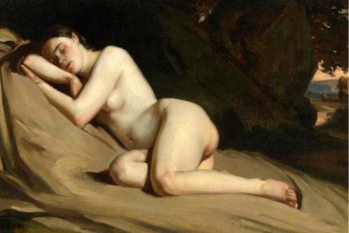 Reclining Female Nude In A Landscape