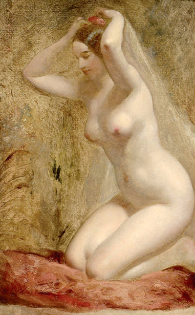 Nude Woman Kneeling
