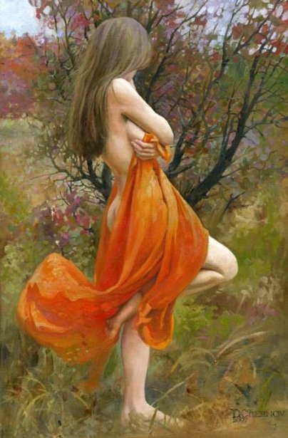 Orange Drapery - Blackthorn Maiden