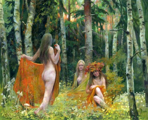 Three Forest Nymphs