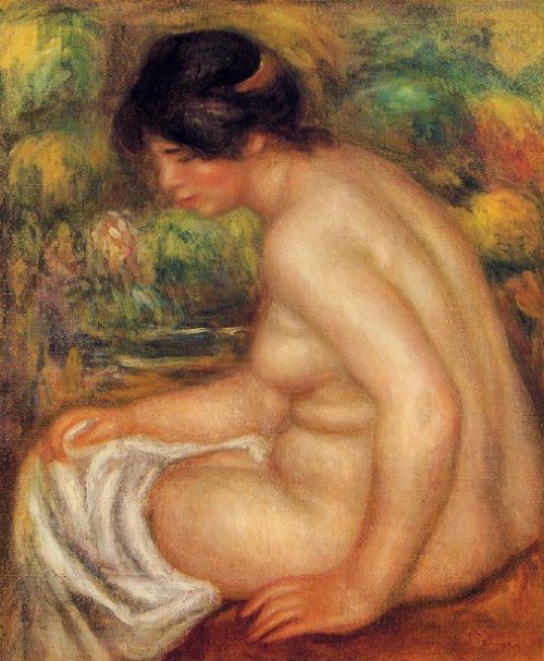 Seated Nude In Profile - Gabrielle