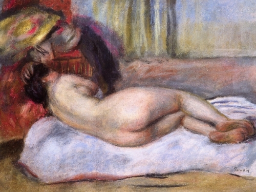 Sleeping Nude With Hat - Repose