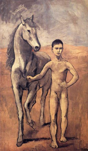 Boy Leading A Horse