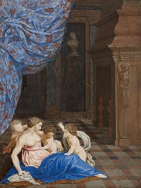 Venus With Cupids In A Palace